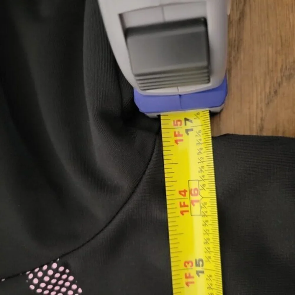 Adidas Zip Up‎ Jacket-Black/Pink-Girls LG 14